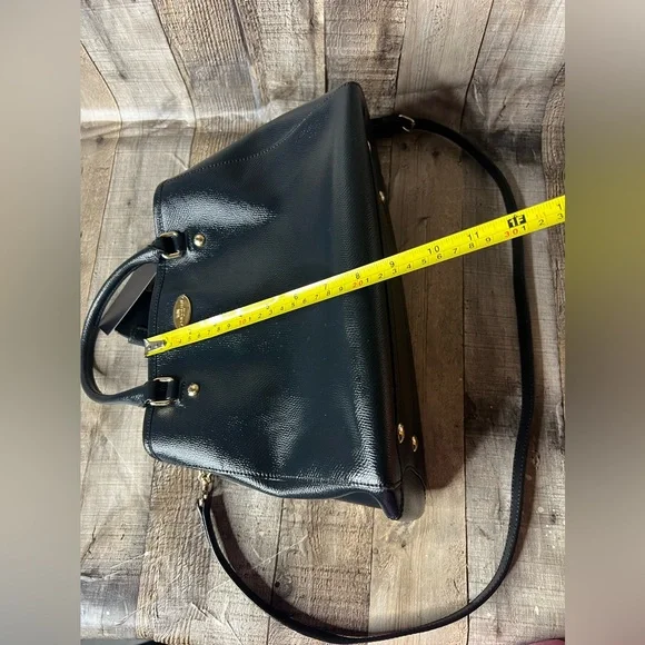 COACH Margot Carryall F34607 Midnight Blue Satchel Leather Crossbody handbag - Picture 12 of 16